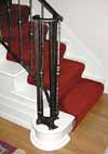 monkey tail wrought iron staircases handrails