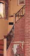 Gothic style balustrade and staircase