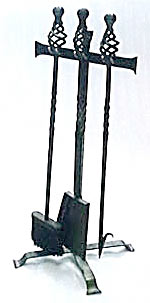 wrought iron fire pokers and fire accessories