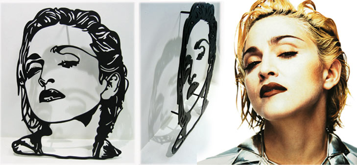 Laser Cut Portraiture in Steel