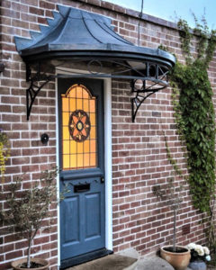 Traditional And Modern Over Door Canopy Styles - Fine Iron