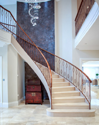 Contemporary Staircase Metal Balustrade