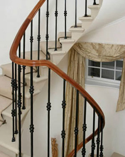 Contemporary Steel & Marble Staircase