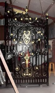 Metal Gates Restoration in shop