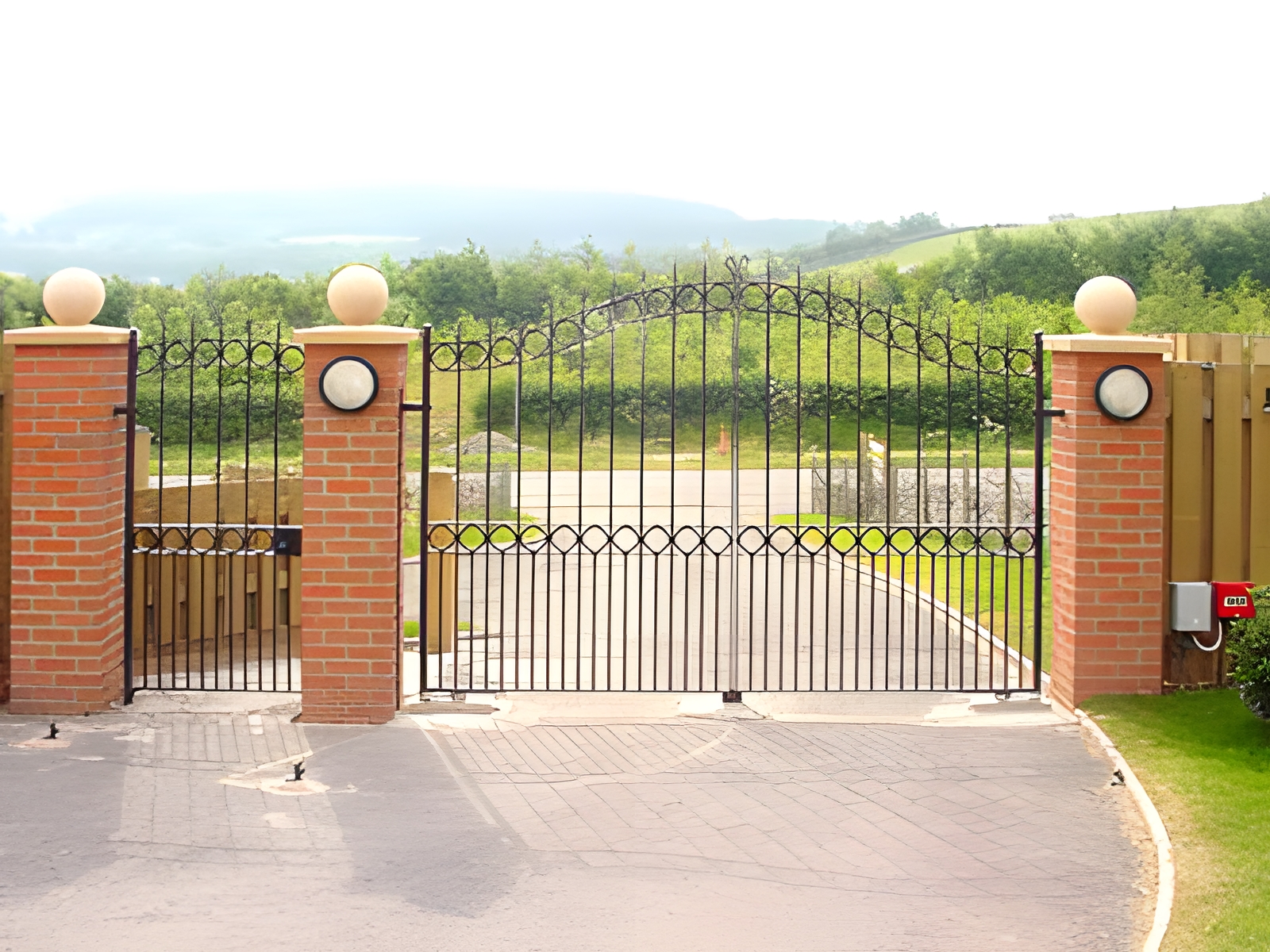Automatic Opening Wrought Ironwork Ornamental Gates Automatic Opening Wrought Ironwork Ornamental Gates